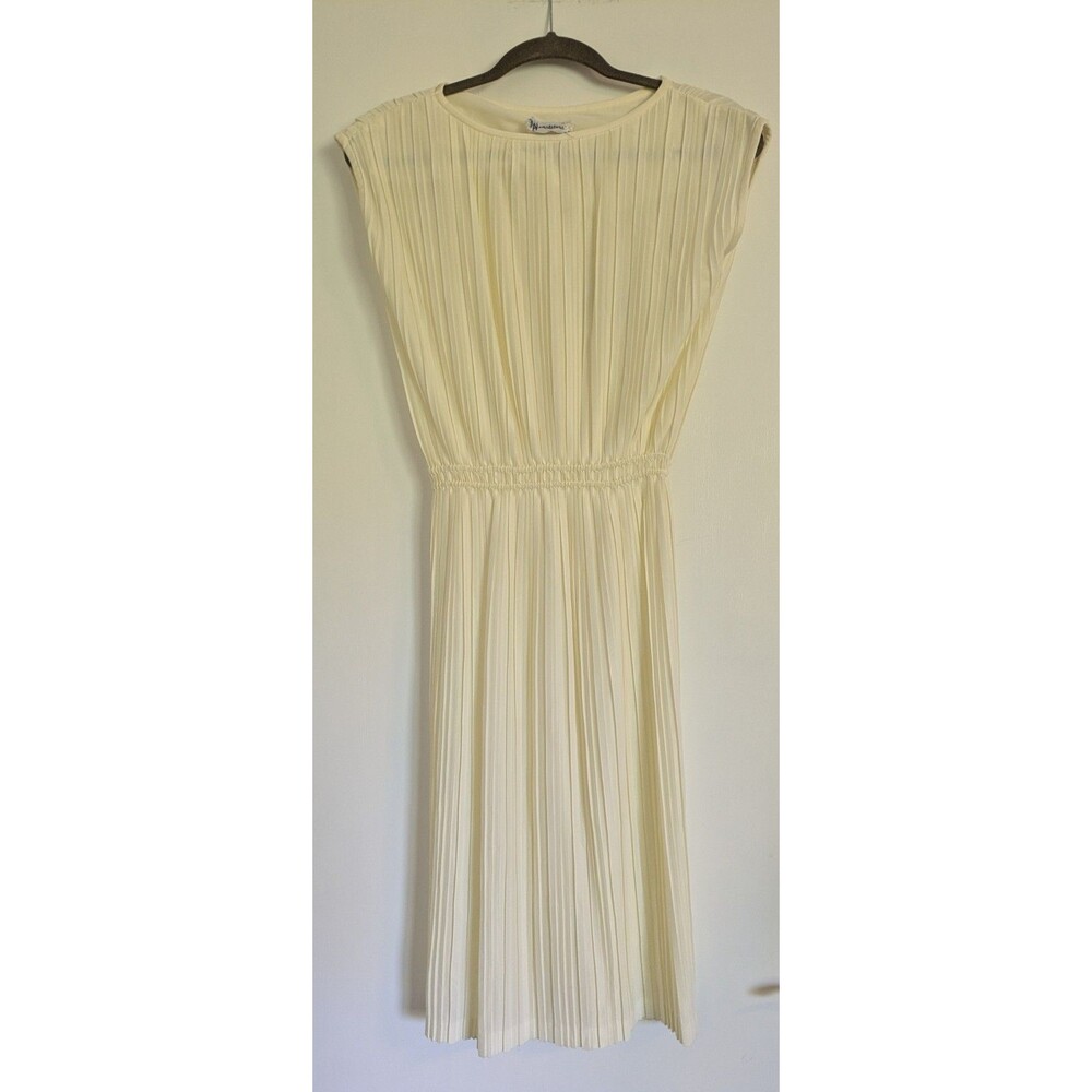 NEUSTETERS WHITE Mini DRESS Vintage EMPIRE WAIST XS